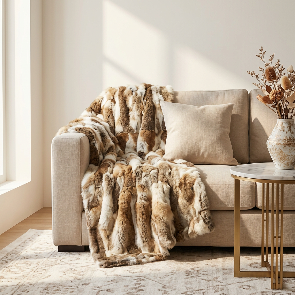 Sienna Fur Throw